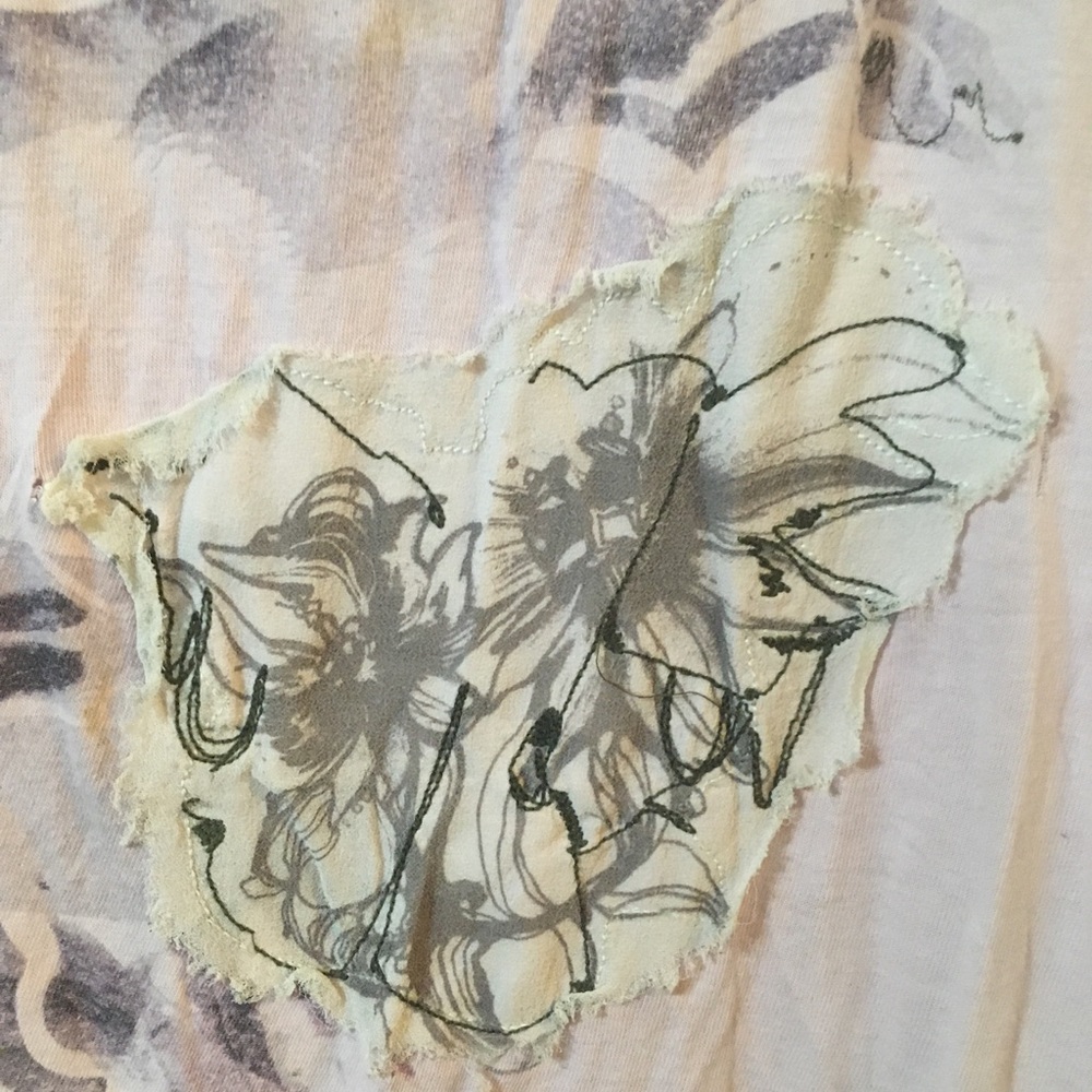 Vintage Y2K Diesel Embellished wind‎ clouds storm rain T shirt size M - Picture 5 of 8